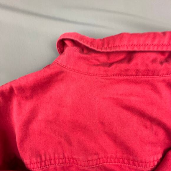 Vintage Womens Lauren Ralph Lauren Red Utility Jacket | Size L - Picture 7 of 9